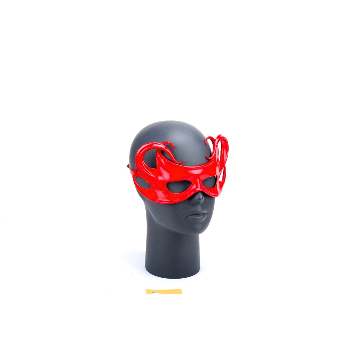 Cecilio Leather Designs Hex Tendrils Mask - Red