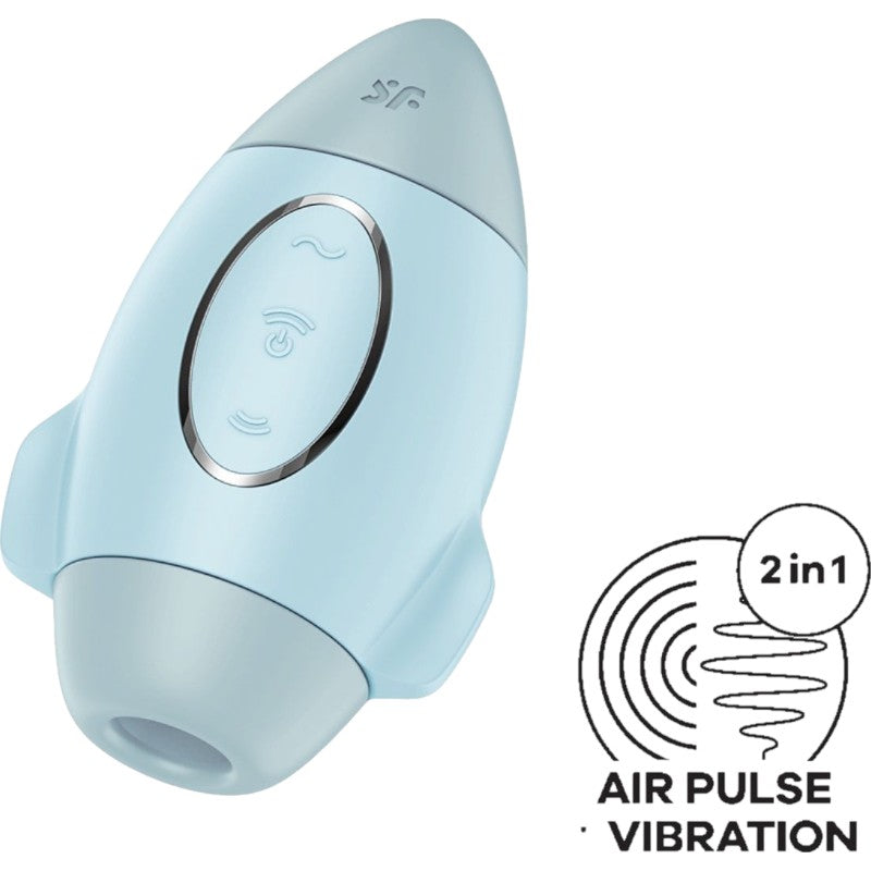 Mission Control Clitoral Suction Stimulator Blue