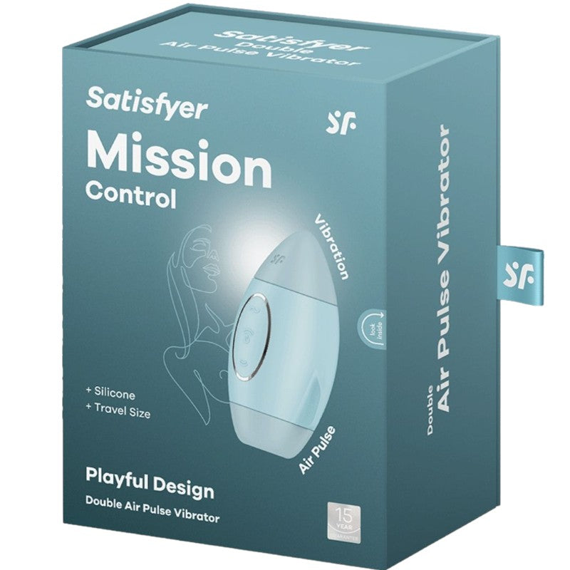 Mission Control Clitoral Suction Stimulator Blue