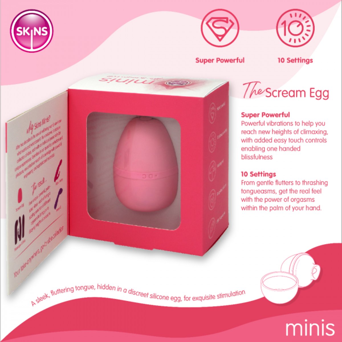 Skins Minis The Scream Egg Clit & Nipple Stimulator