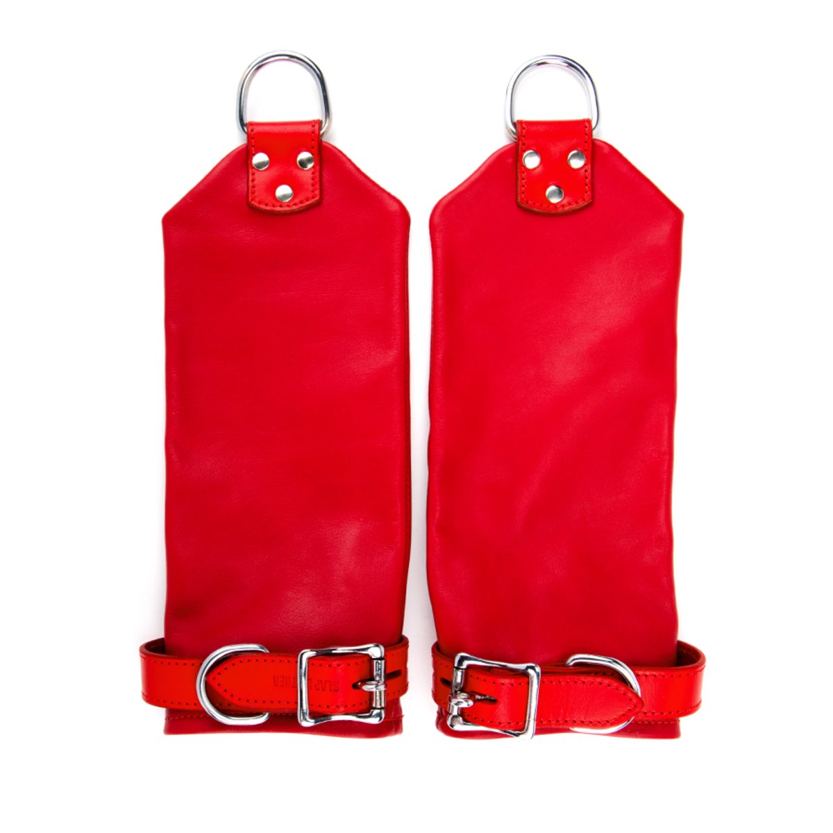 Flat Hand Red Mitts