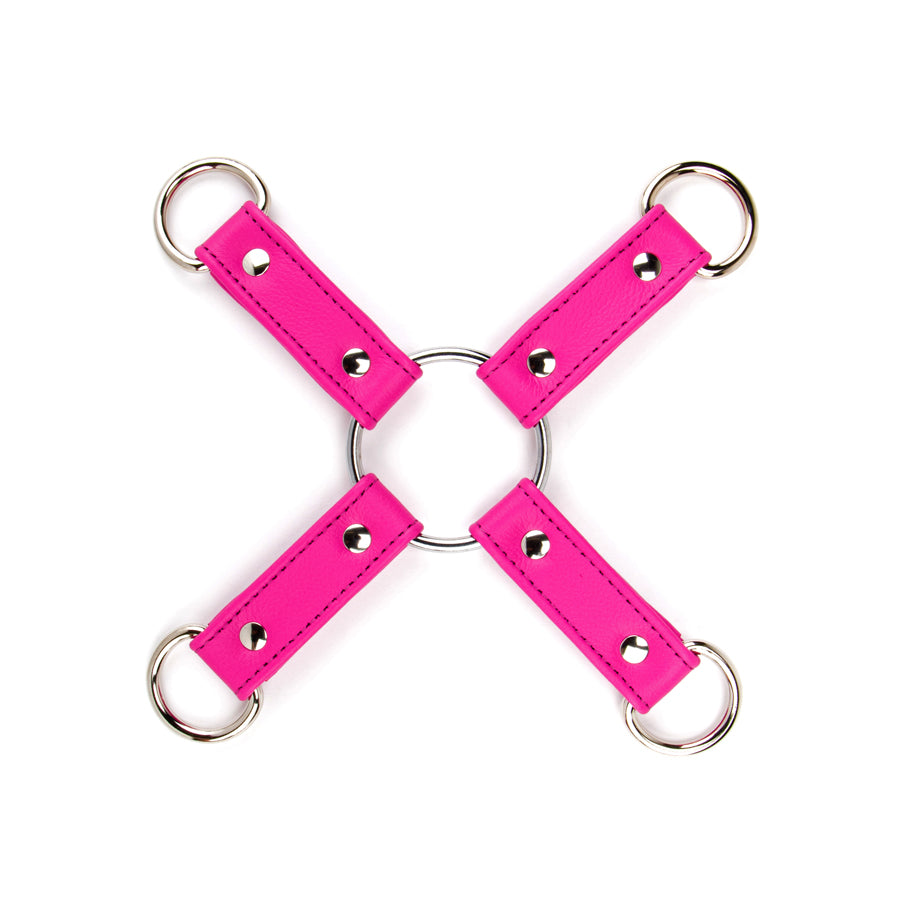 Four Strap D Ring Tether Pink