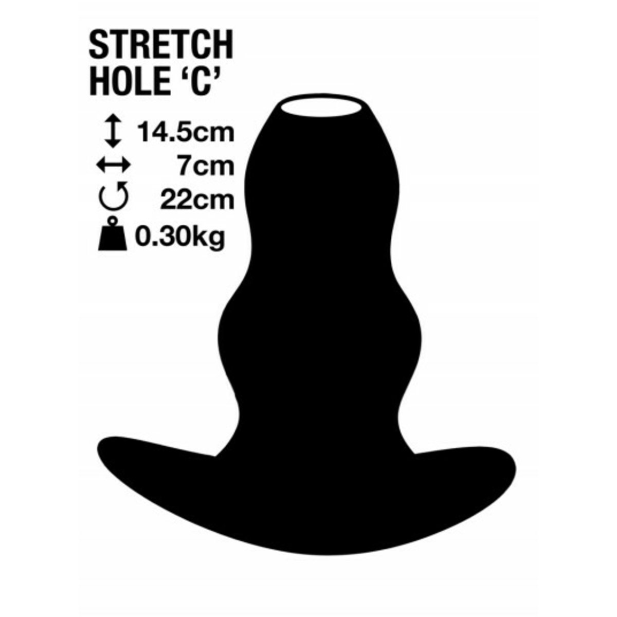 Stretch Hole C Butt Plug