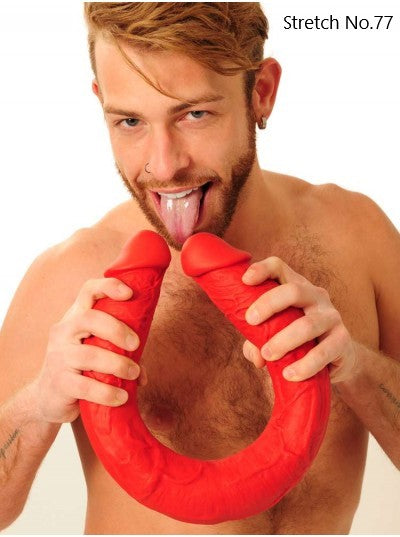 Stretch-Red Double Ended Dildo