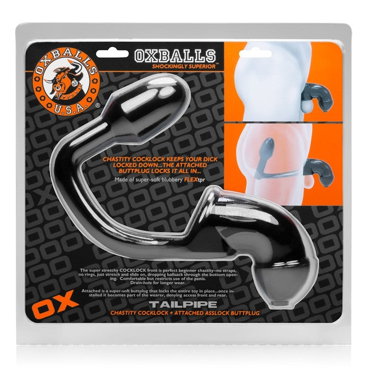 Oxballs - Cock Cage-Tailpipe And Butt-Plug