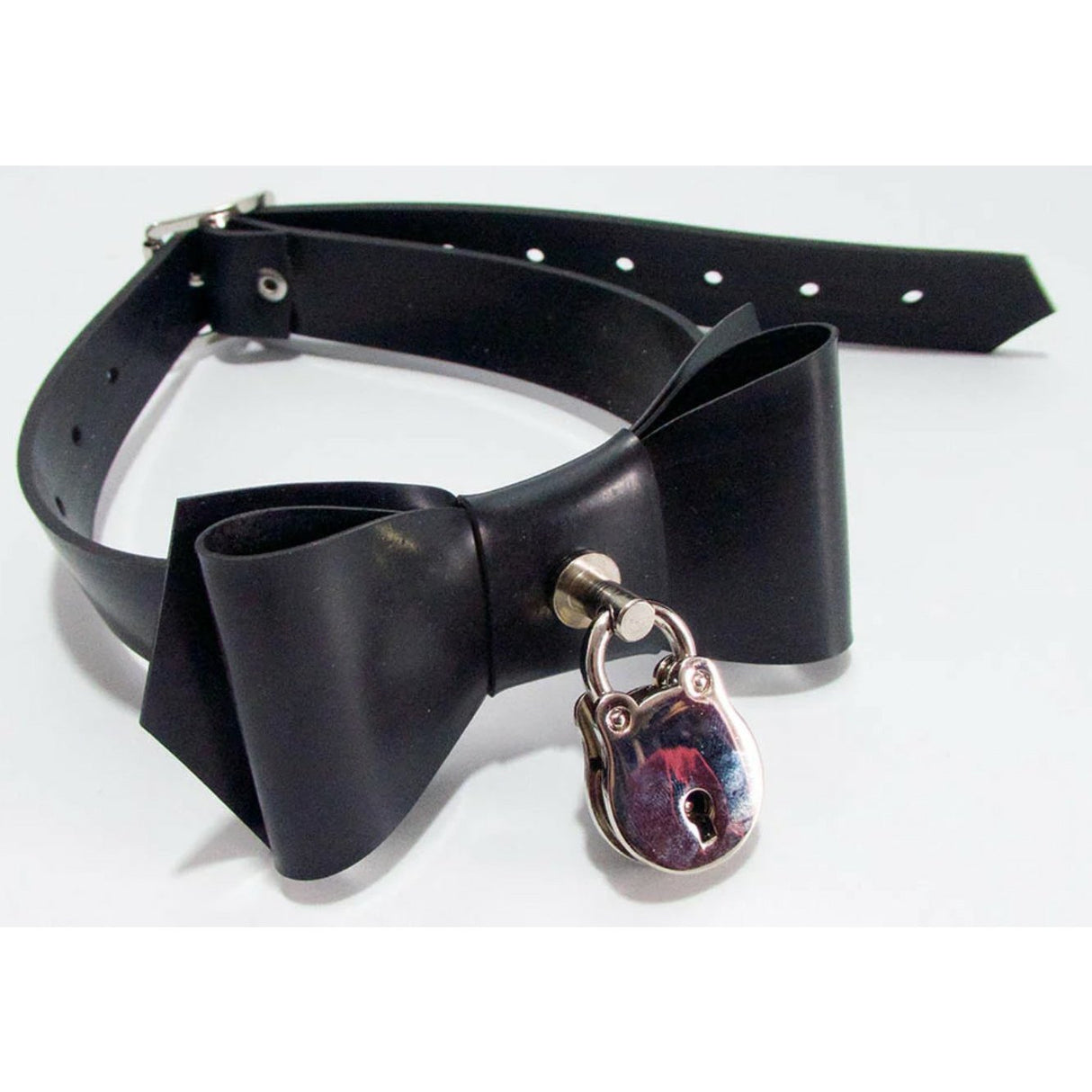 Rubber Bow Tie W/ Padlock