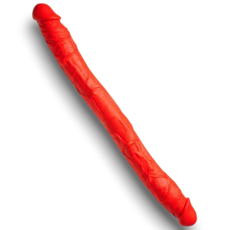 Stretch-Red Double Ended Dildo