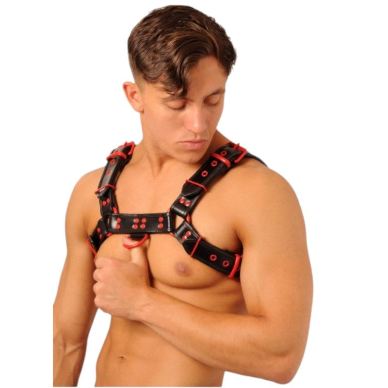 Fist Chest Harness Black/Red