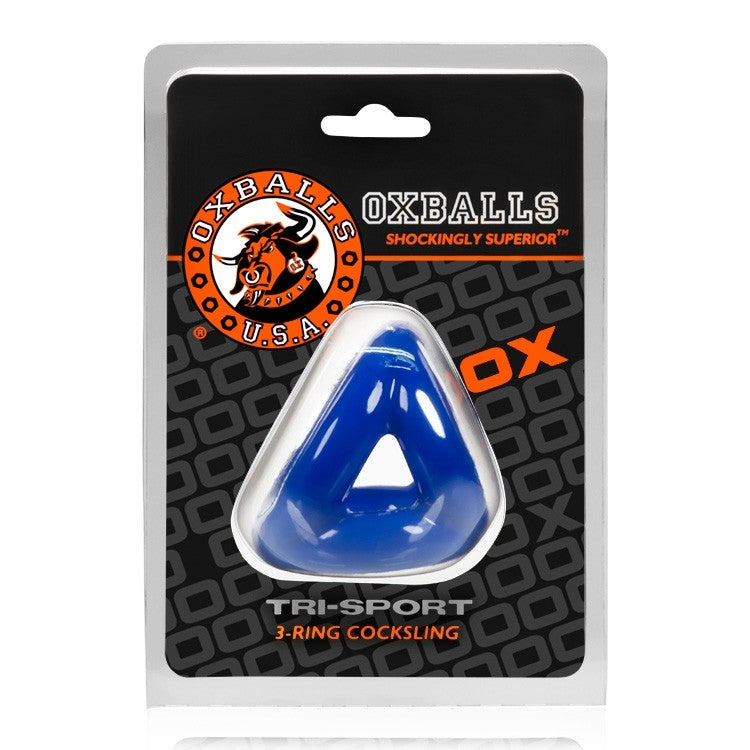 Oxballs-Tri-Sport Cock-Rings Blue