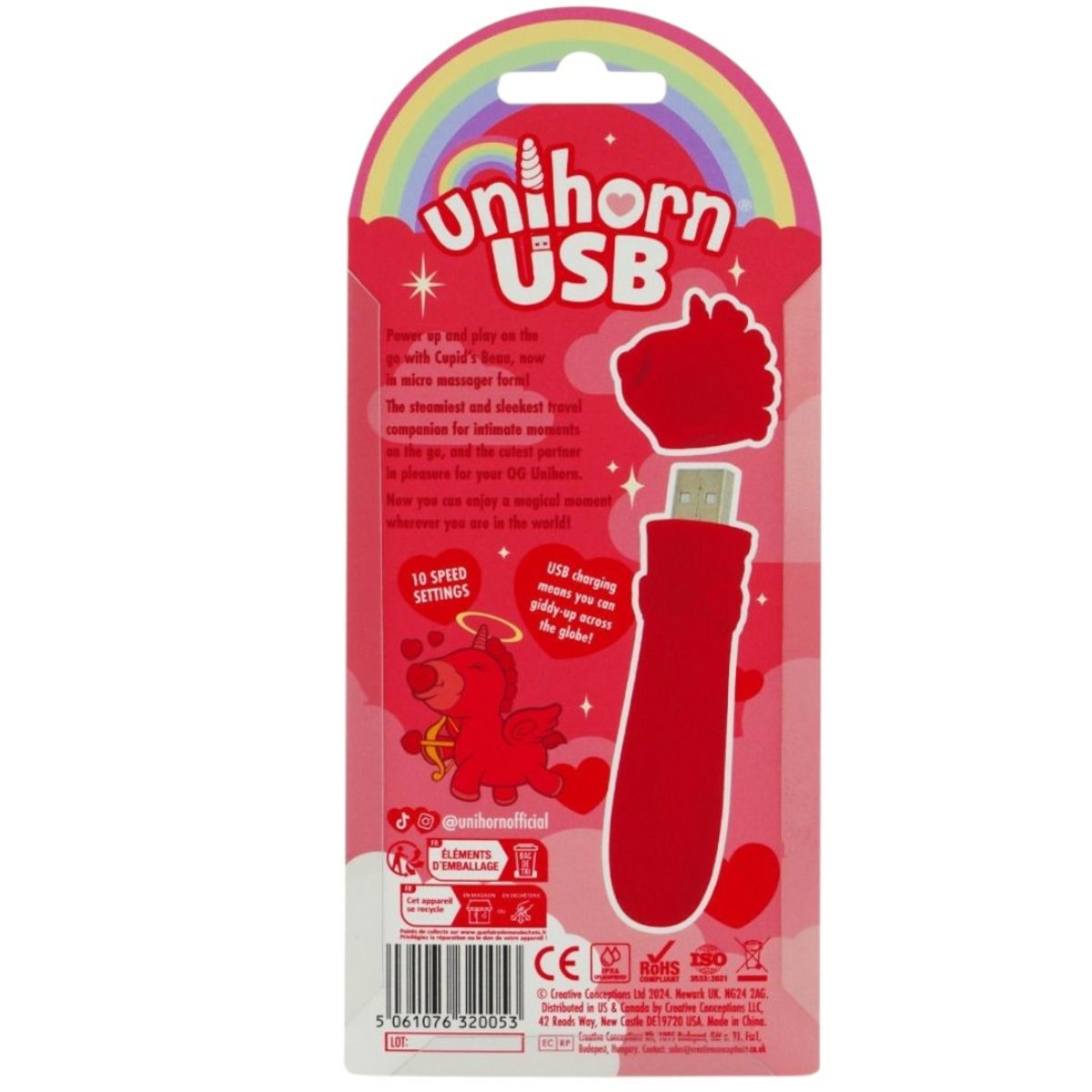 Unihorn Cupid's Beau USB Bullet Vibrator