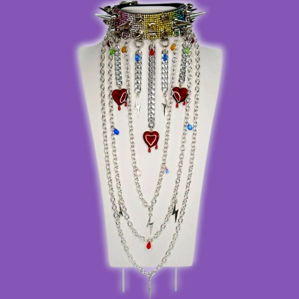 Deviant Choker With Long Chains In