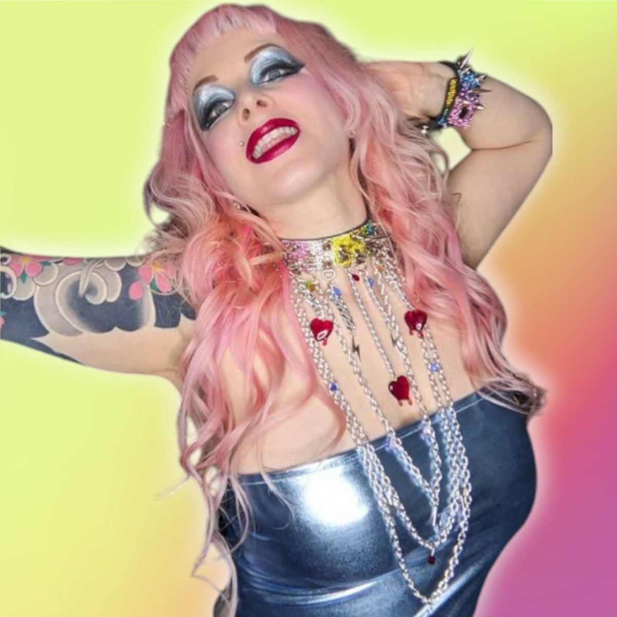 Deviant Choker With Long Chains In