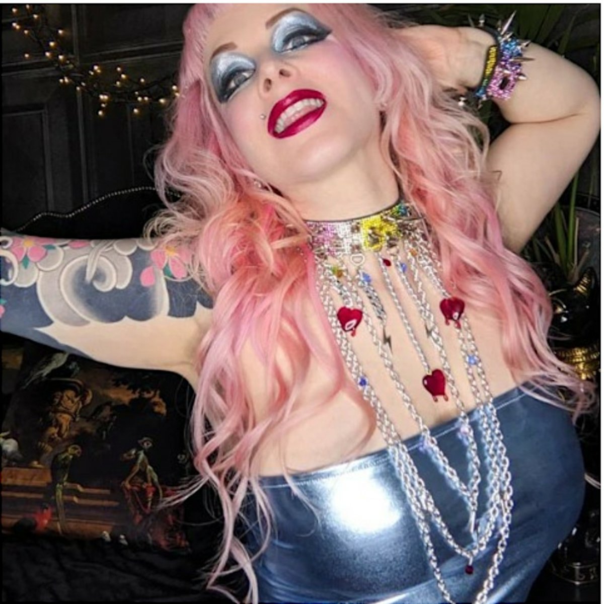 Deviant Choker With Long Chains In