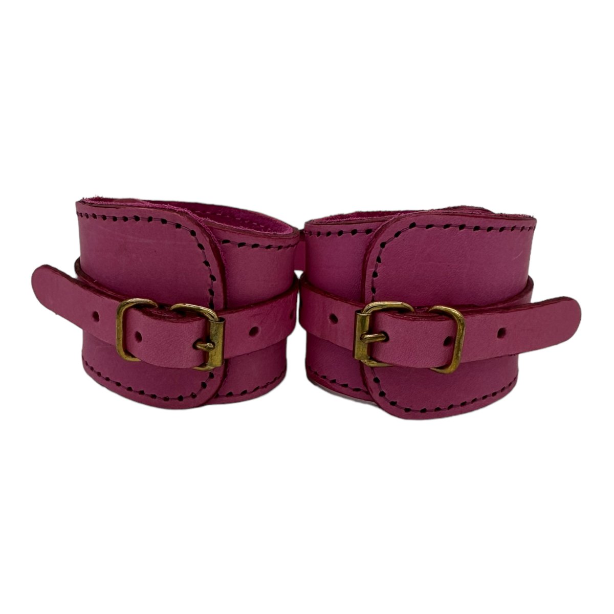 Wrist Cuff Shaped In Pink W/ Suede Lining