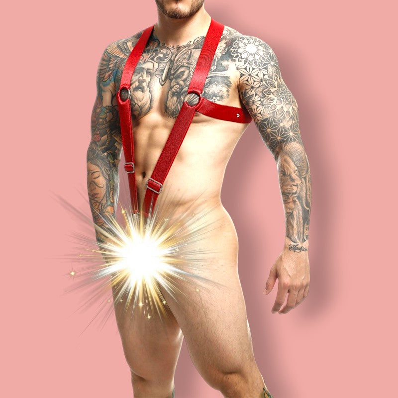 DNGEON Crossback Harness Red