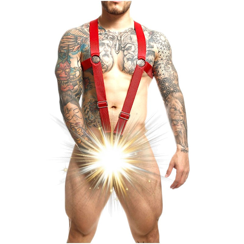 DNGEON Crossback Harness Red