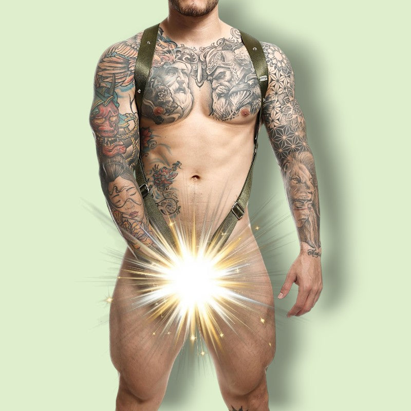 DNGEON Crossback Harness Green