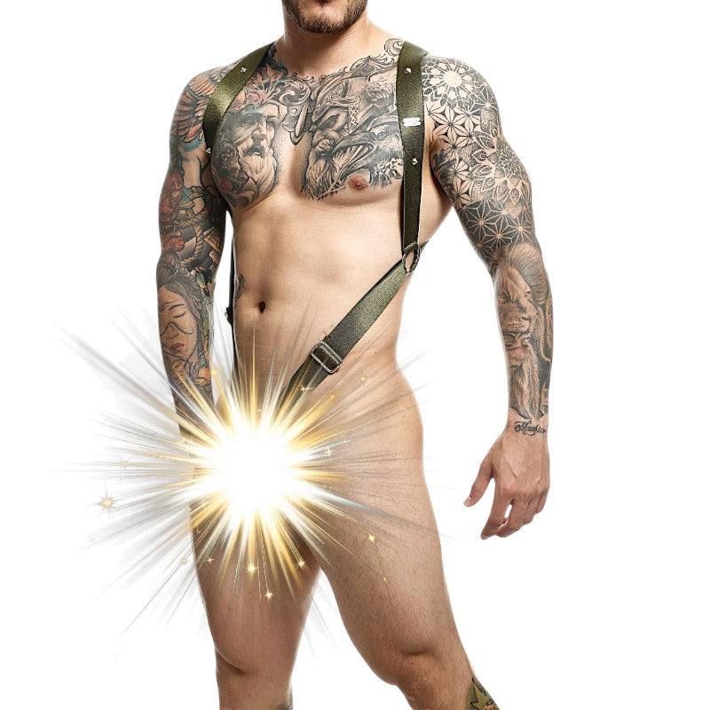 DNGEON Crossback Harness Green