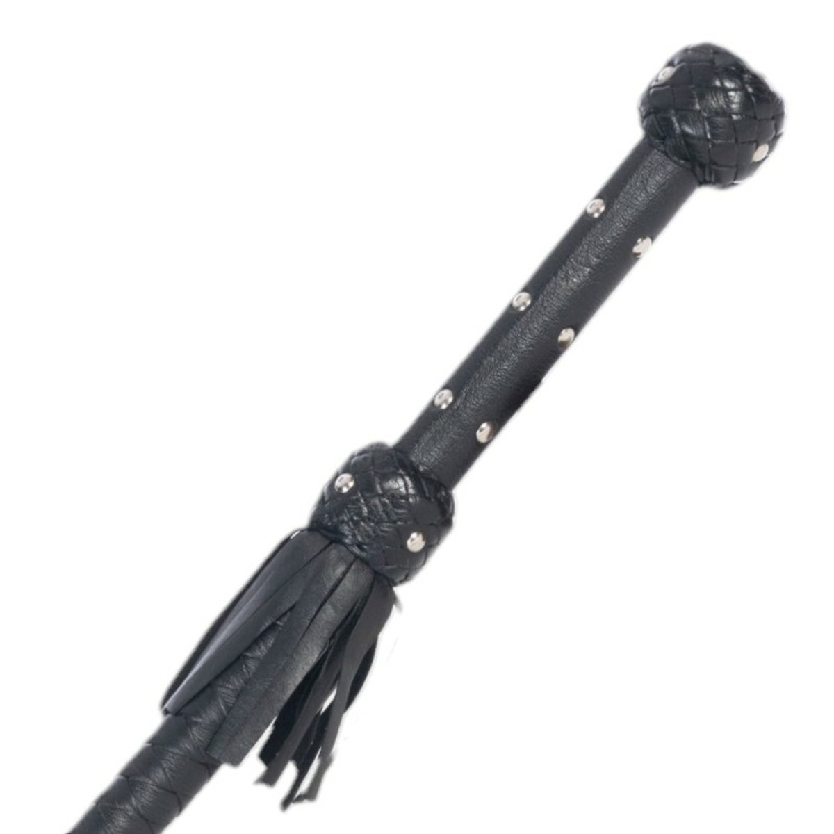 Ornate Leather Single Tail Whip