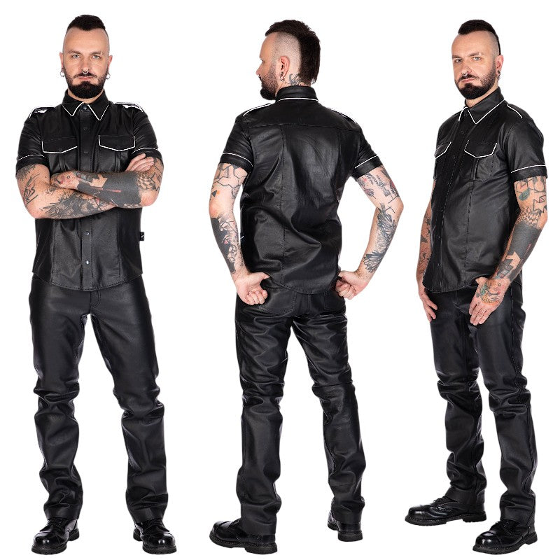 Liberation-X Male Leather Jeans