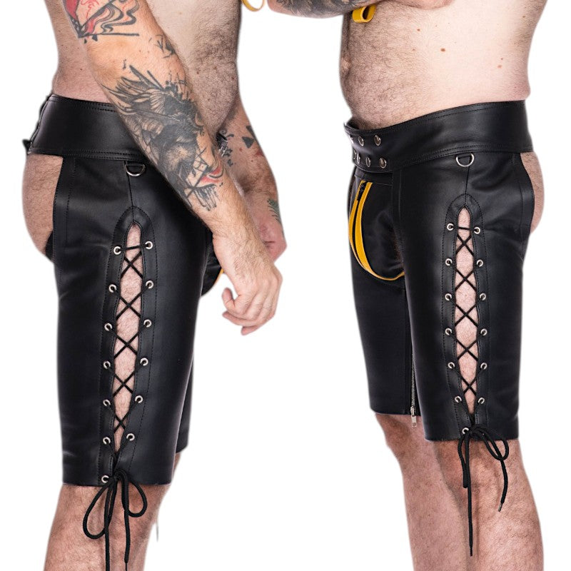 Liberation-X Knee Length Laced Leather Chaps