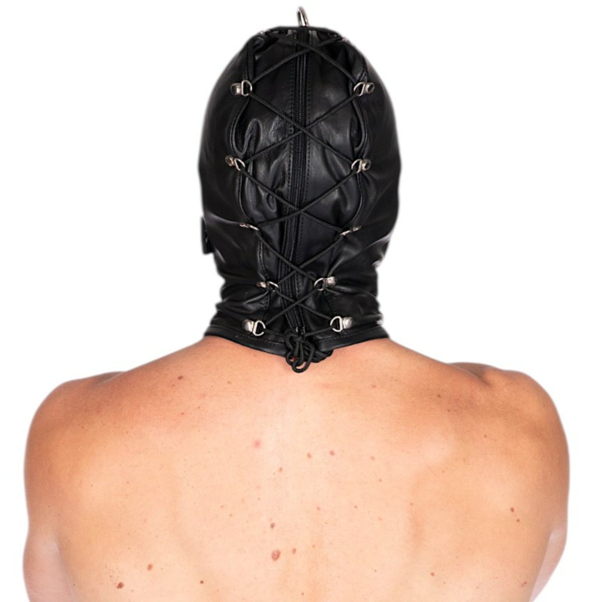 Leather Zipper Hood