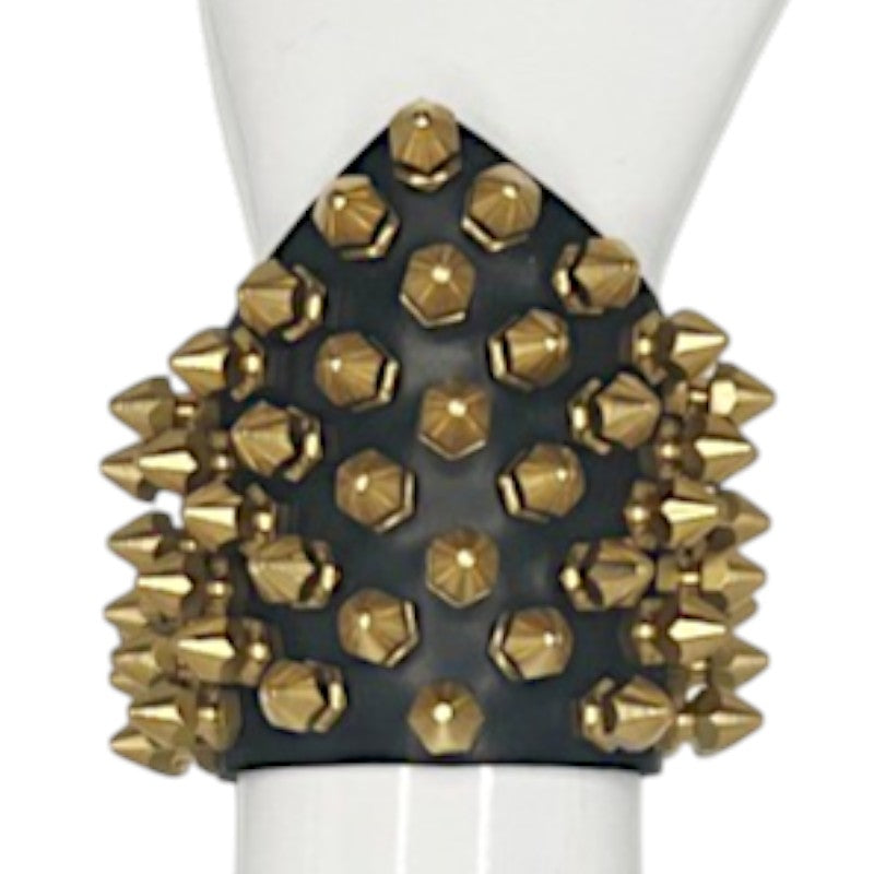 Bangle - Gold Spike Rubber