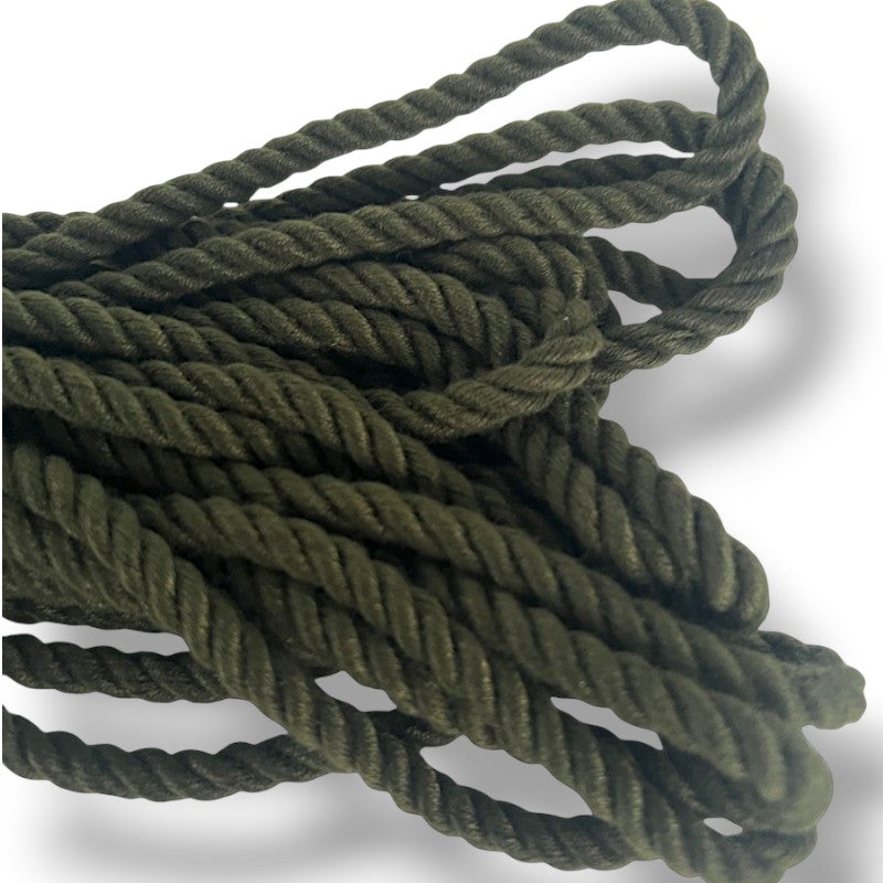 6mm Olive Green Polycotton Rope 10mts