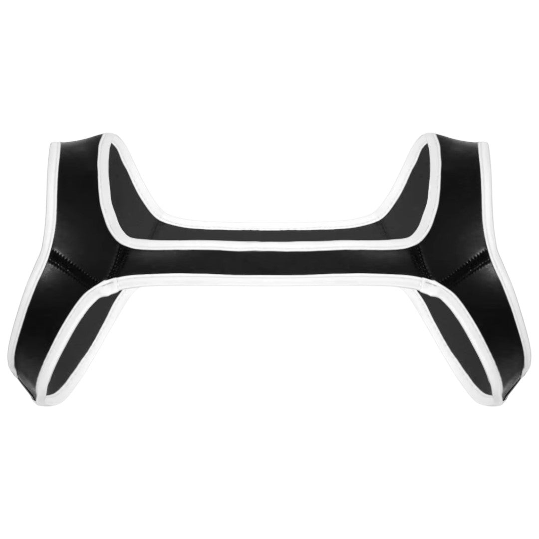 Neoprene Chest Harness Blk-Wht