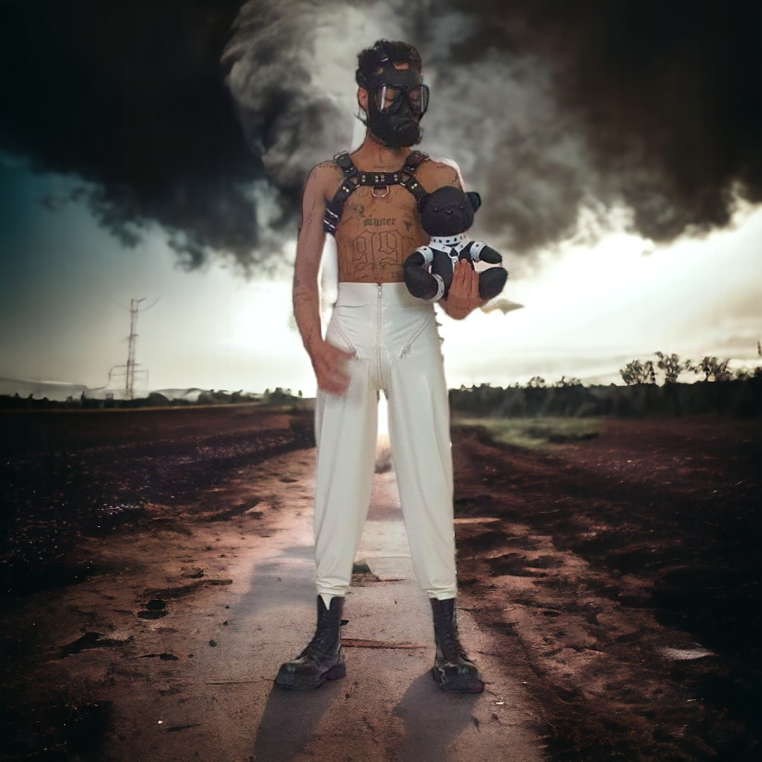 Leather Butch Bear White