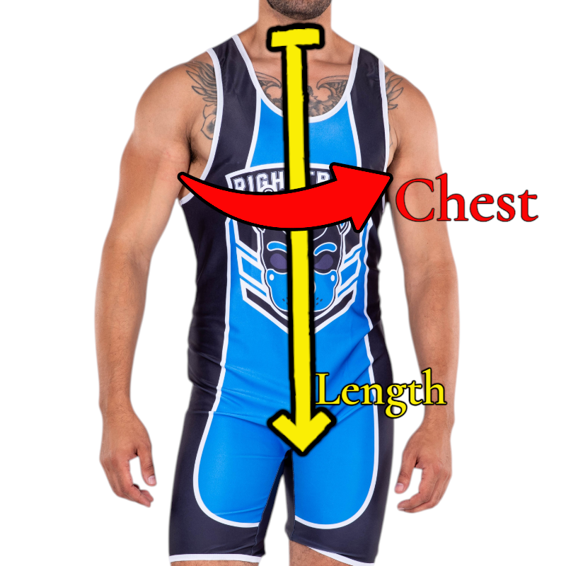 Right Track Pup Shield Wrestling Suit with Rear Zipper