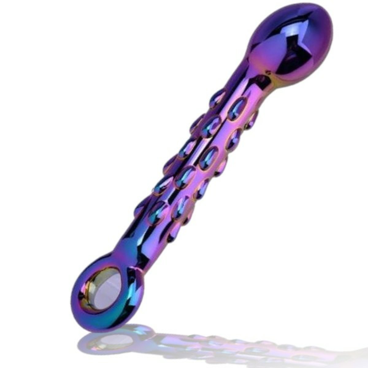 Iridescent Glass Dildo