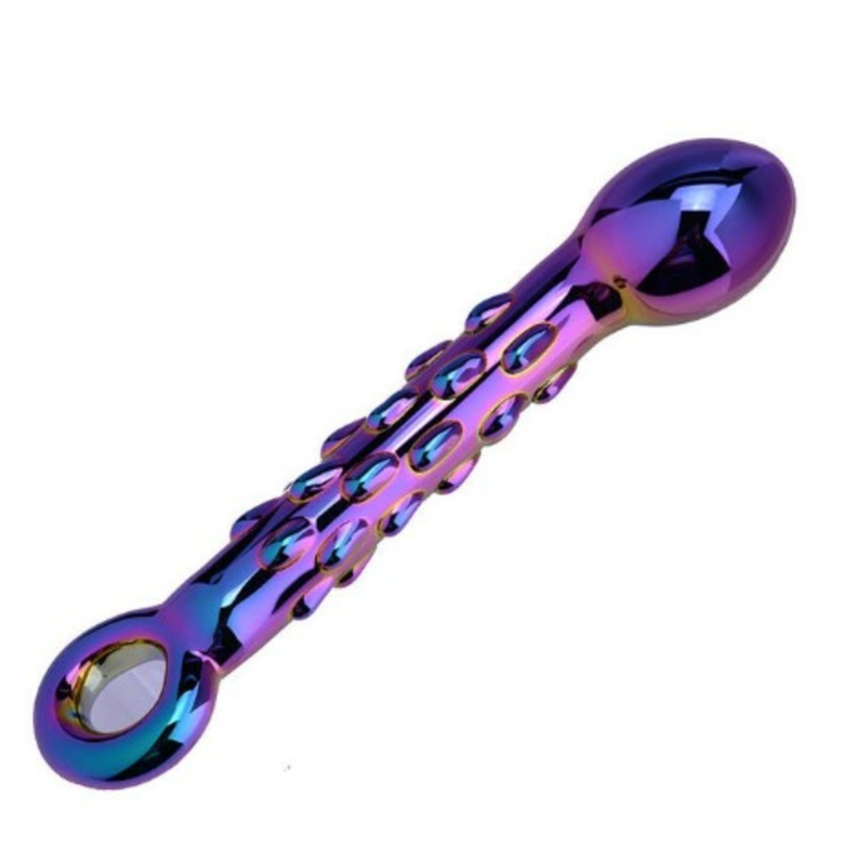 Iridescent Glass Dildo