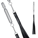 Rotary Leather Whip With Aluminium Dildo