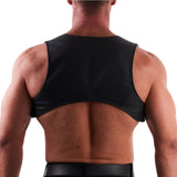 Cropped Leather Waistcoat