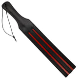 Long Leather Paddle Duo Stripes Red