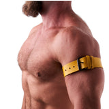 Leather Armband Yellow