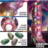 Creature Cocks Larva Silicone Ovipositor Dildo W/ Eggs