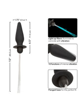 Southern Lights Vibrating Light Up Anal Probe Black