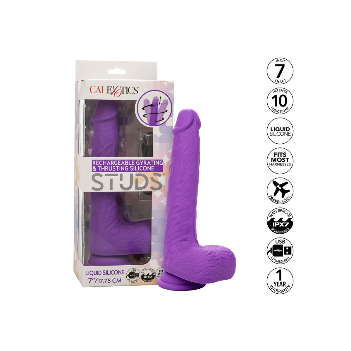 Stud Rechargeable Gyrating & Thrusting by Cal Exotics