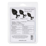 *Cal Exotics Silicone Gem Anal Kit Butt Plug