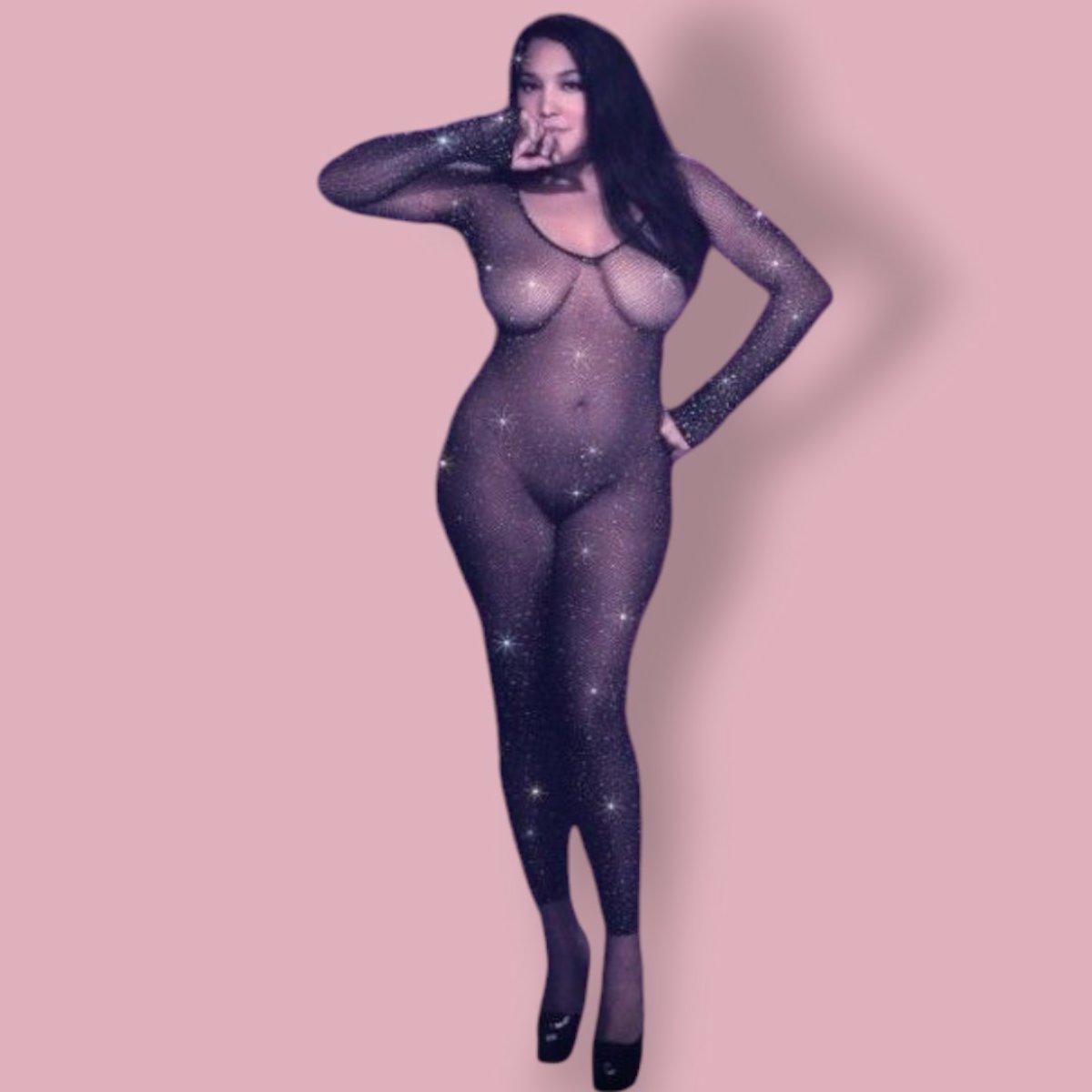 Crotchless Bodystocking Plus