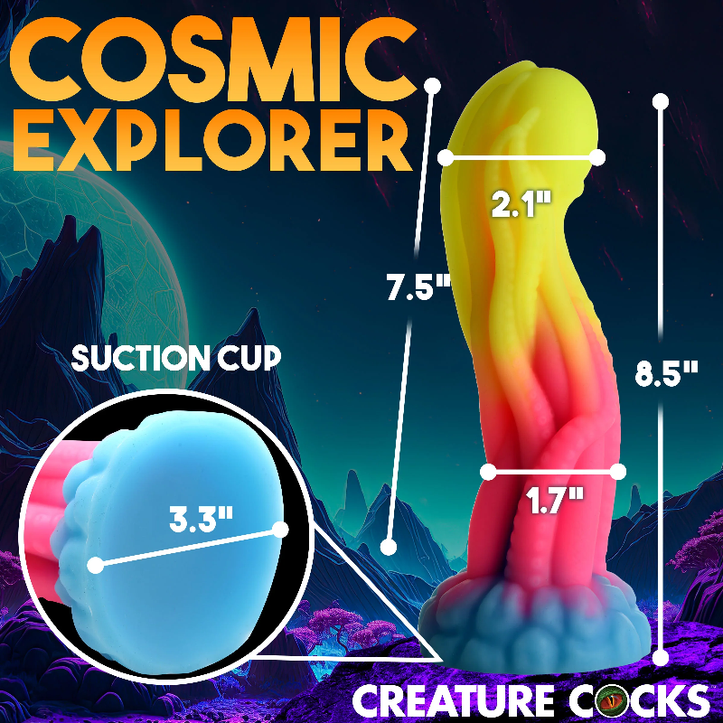 Creature Cocks 
Tenta-Glow Glow-in-the-Dark
Silicone Dildo