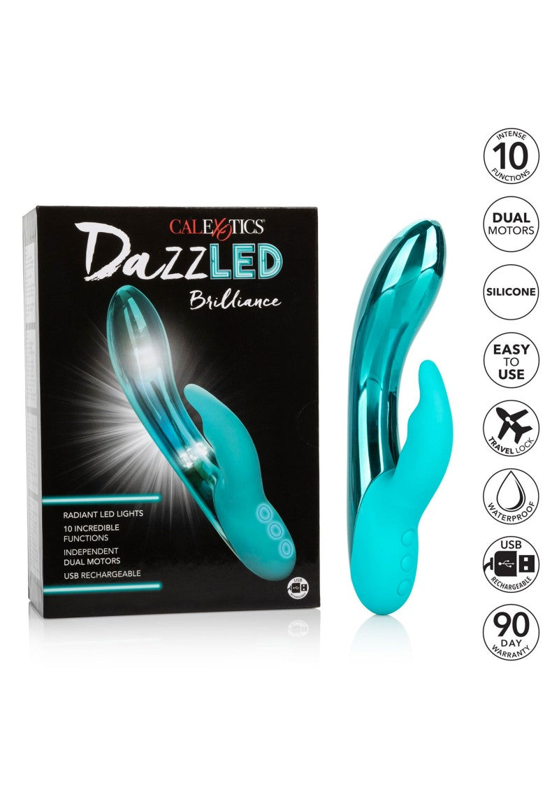 Dazz Led Brilliance Rabbit Vibrator Mint Cal Exotics
