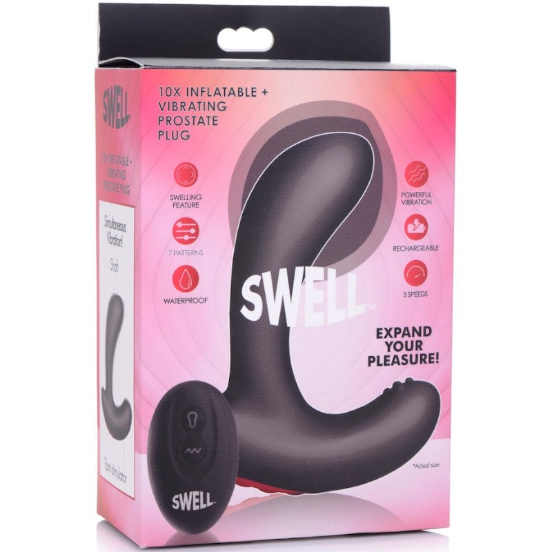 Swell Inflatable Vibrating Prostate Plug