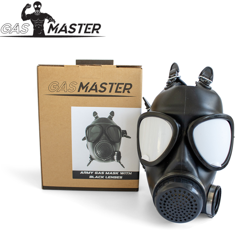 Gasmaster Army Gas Mask w Black Lenses