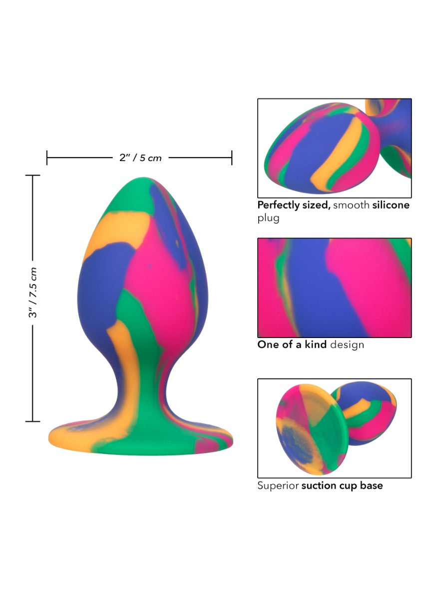 Cheeky Tie-Dye Butt Plug Medium