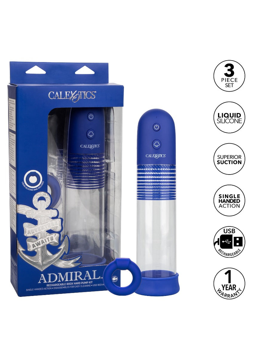 Admiral Rechargeable Rock Hard Pump Kit