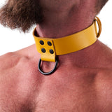 Leather Collar Yellow