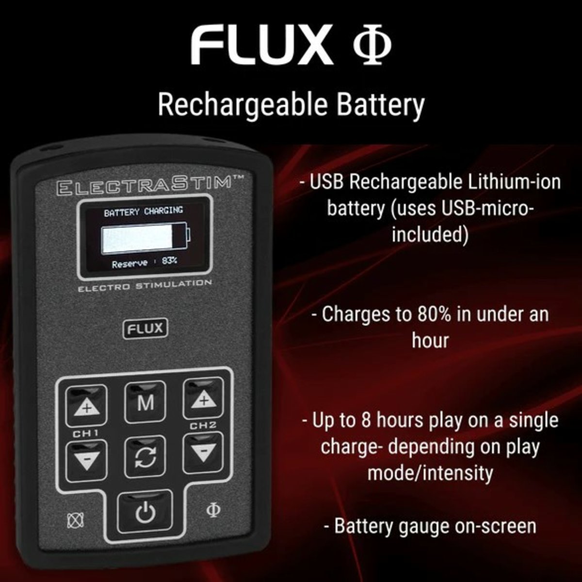Electra Stim Flux Electro Stimulator-Em180 - ElectraStim